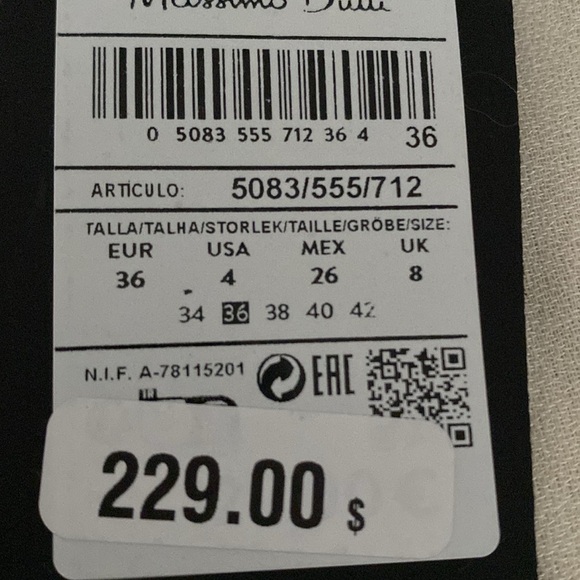 NWT. Massimo Dutti Limited Edition Ivory Wool/Viscose/Silk Blend Trousers Size 4 - Picture 10 of 13